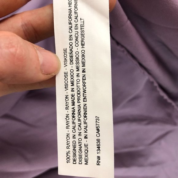 JustFab NWT Women's Size Medium Purple Long Sleeve Fit & Flare Mini Dress - Picture 10 of 13